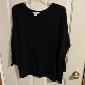 CJ Banks Black Crew Neck Sweater